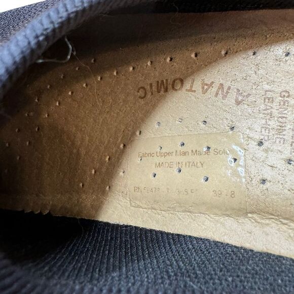 Fly Flot Women's Anatomic Black Mesh Slip On Slides Size 39 (size 8) - Picture 7 of 7